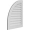 Ekena Millwork Quarter Round Top Left Surface Mount PVC Gable Vent w/ 3-1/2"W x 1"P Standard Frame, 28"W x 36"H GVPQL28X3601SN - alternate 5